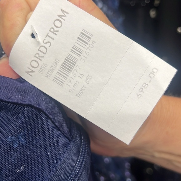 Mac Duggal 5496 NWT EMBELLISHED ILLUSION HIGH NECK LONG SLEEVE A LINE GOWN - Picture 8 of 15